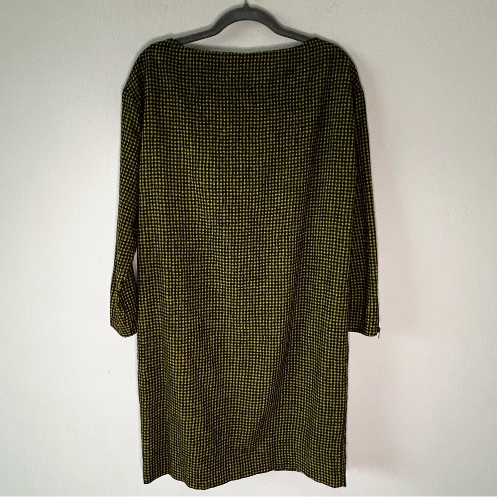 See By Chloé Virgin Wool Gingham Shift Dress French Mod Career Chic Size 8 - Picture 10 of 15